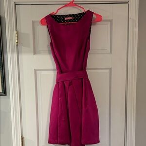 Isaac Mizrahi Fuchsia Sleeveless Mini Dress
